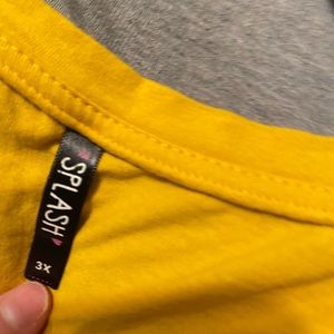 yellow tee